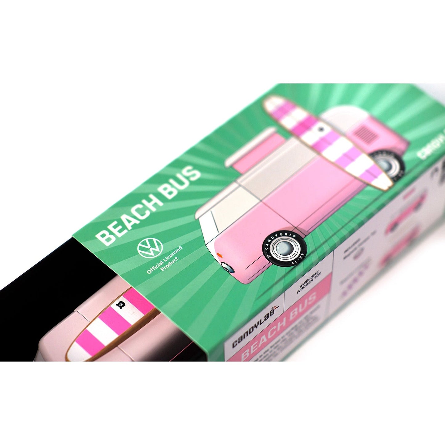Wooden Candylab VW Beach Bus – Pink