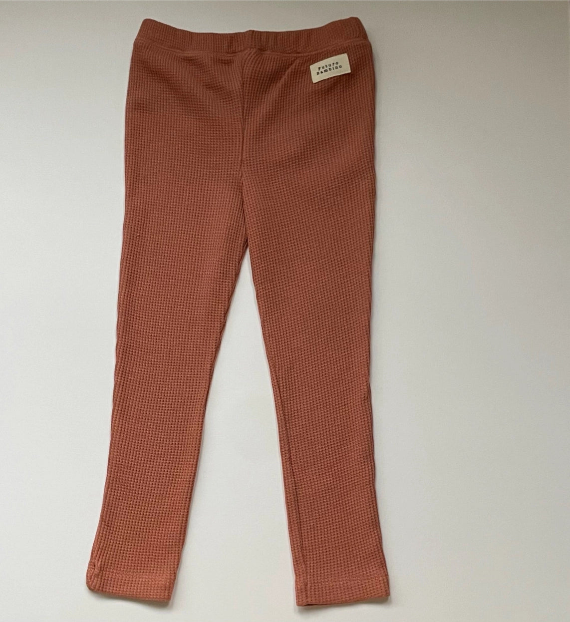 Futuro Bambino rust waffle leggings