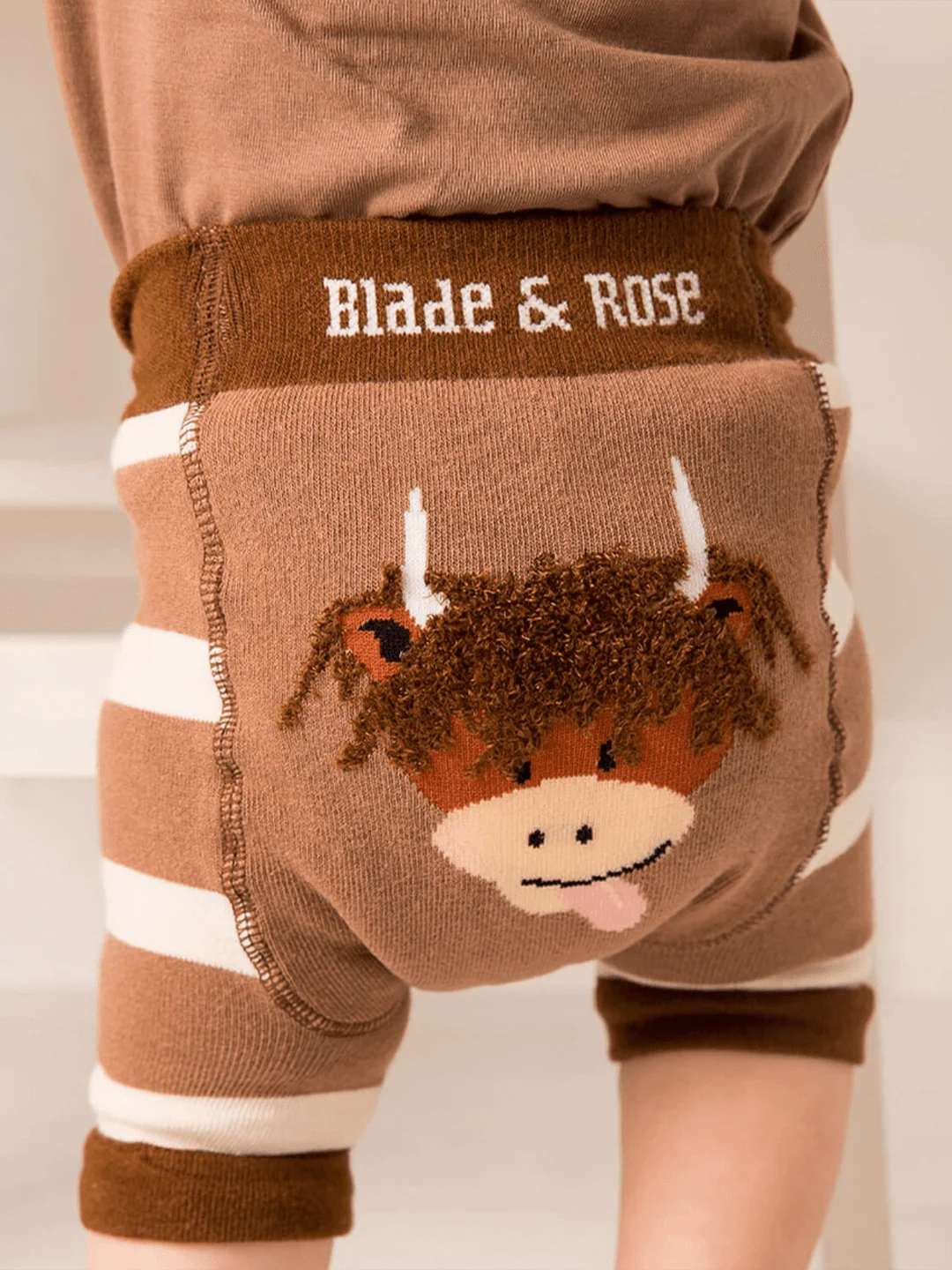Blade & Rose Neutral Highland Cow Shorts