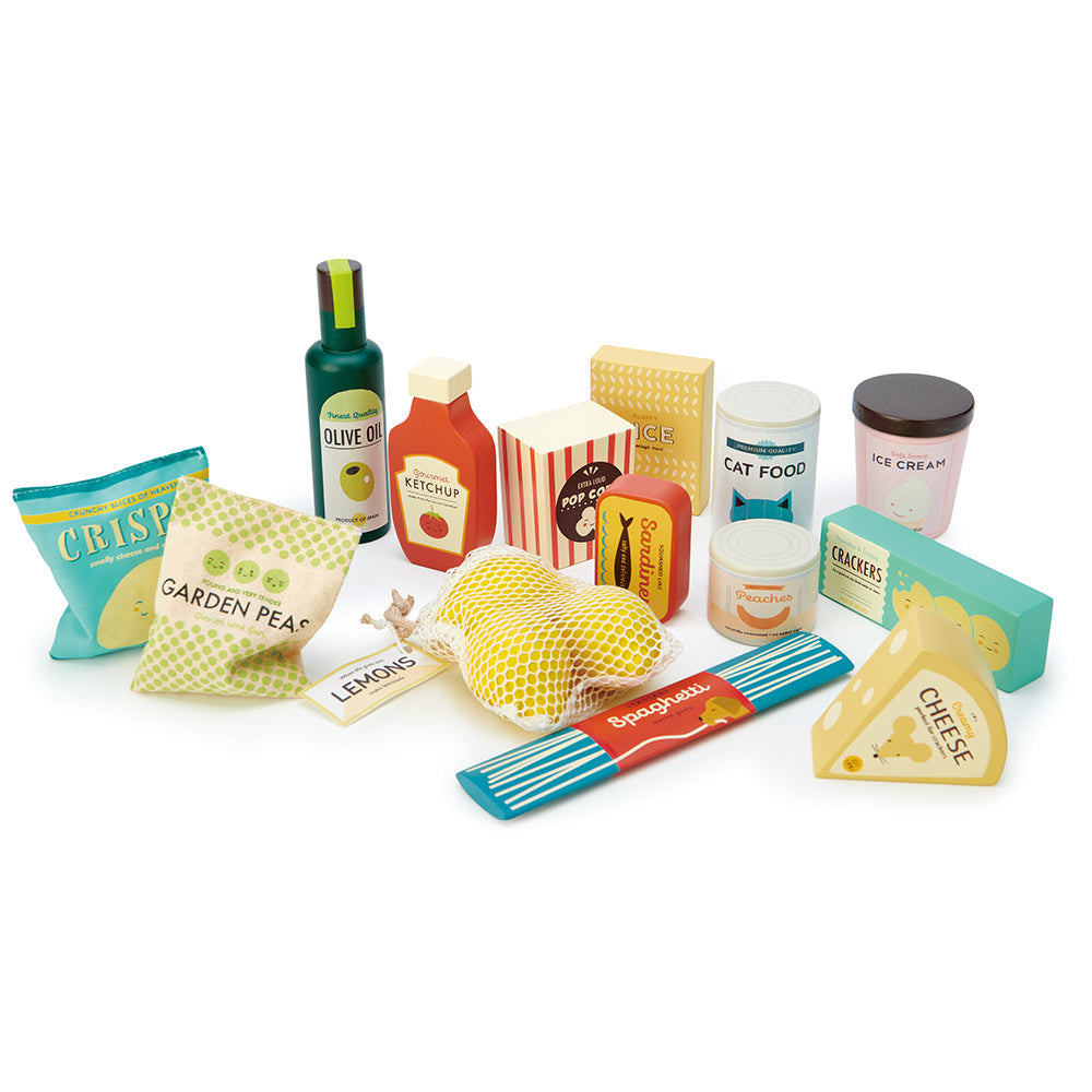 Tender Leaf Toys Supermarket Grocery Pretend Play Food Set