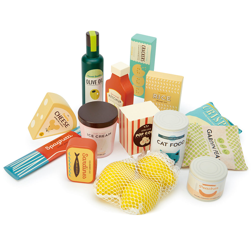 Tender Leaf Toys Supermarket Grocery Pretend Play Food Set
