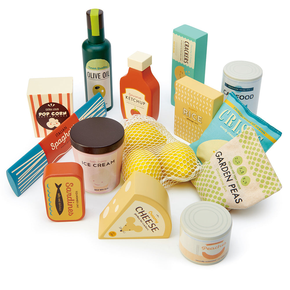 Tender Leaf Toys Supermarket Grocery Pretend Play Food Set