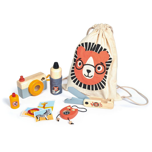 Tender Leaf Toys Safari Adventure Set – Wooden Explorer Kit
