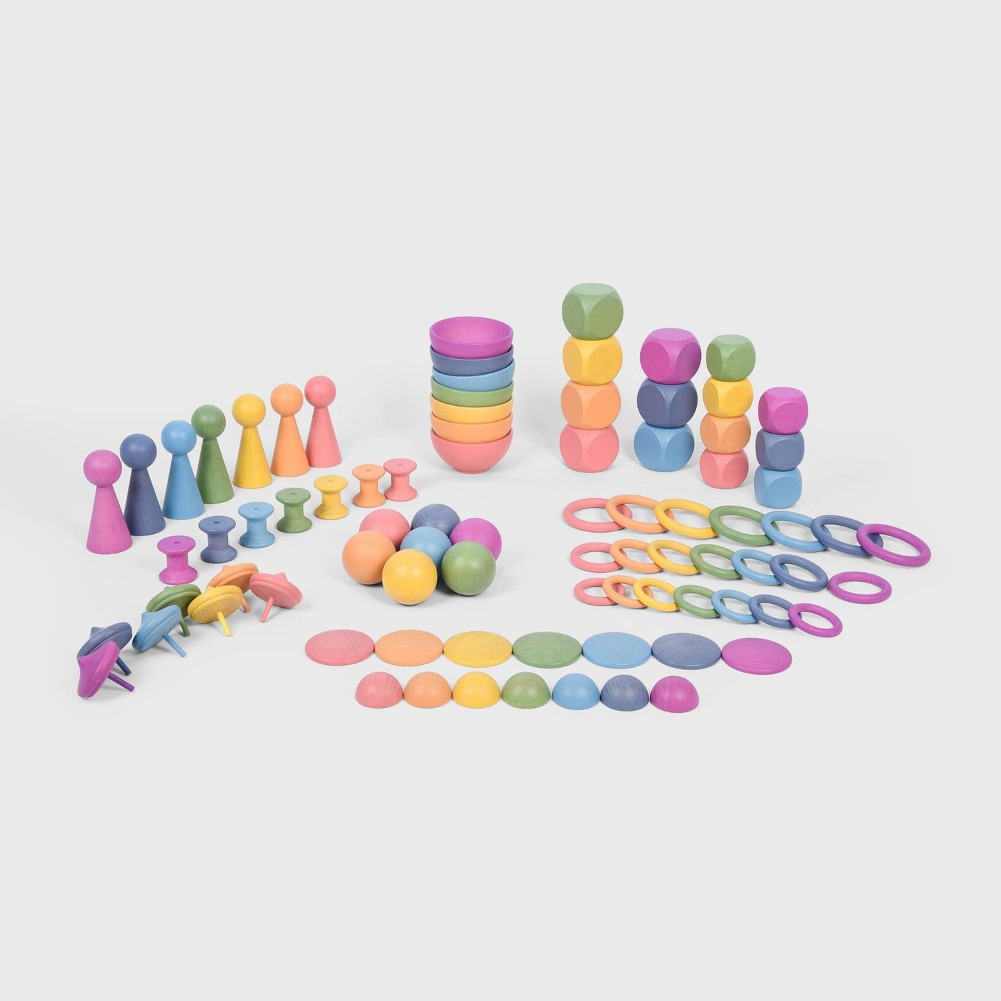 Rainbow Wooden Super Set