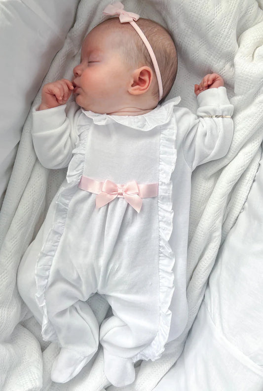 Pex Victoria Velour Sleepsuit