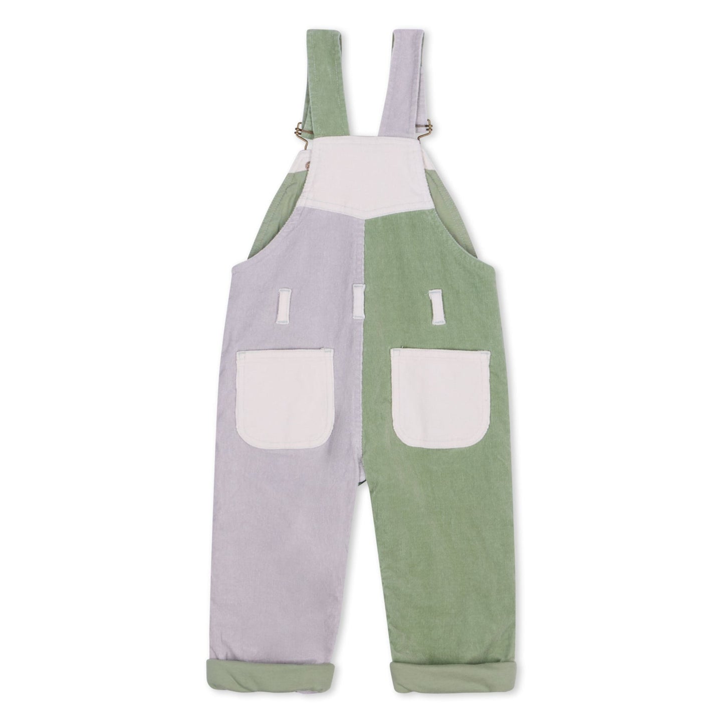 Dotty Dungarees Waterlilies Patchwork Corduroy Dungarees