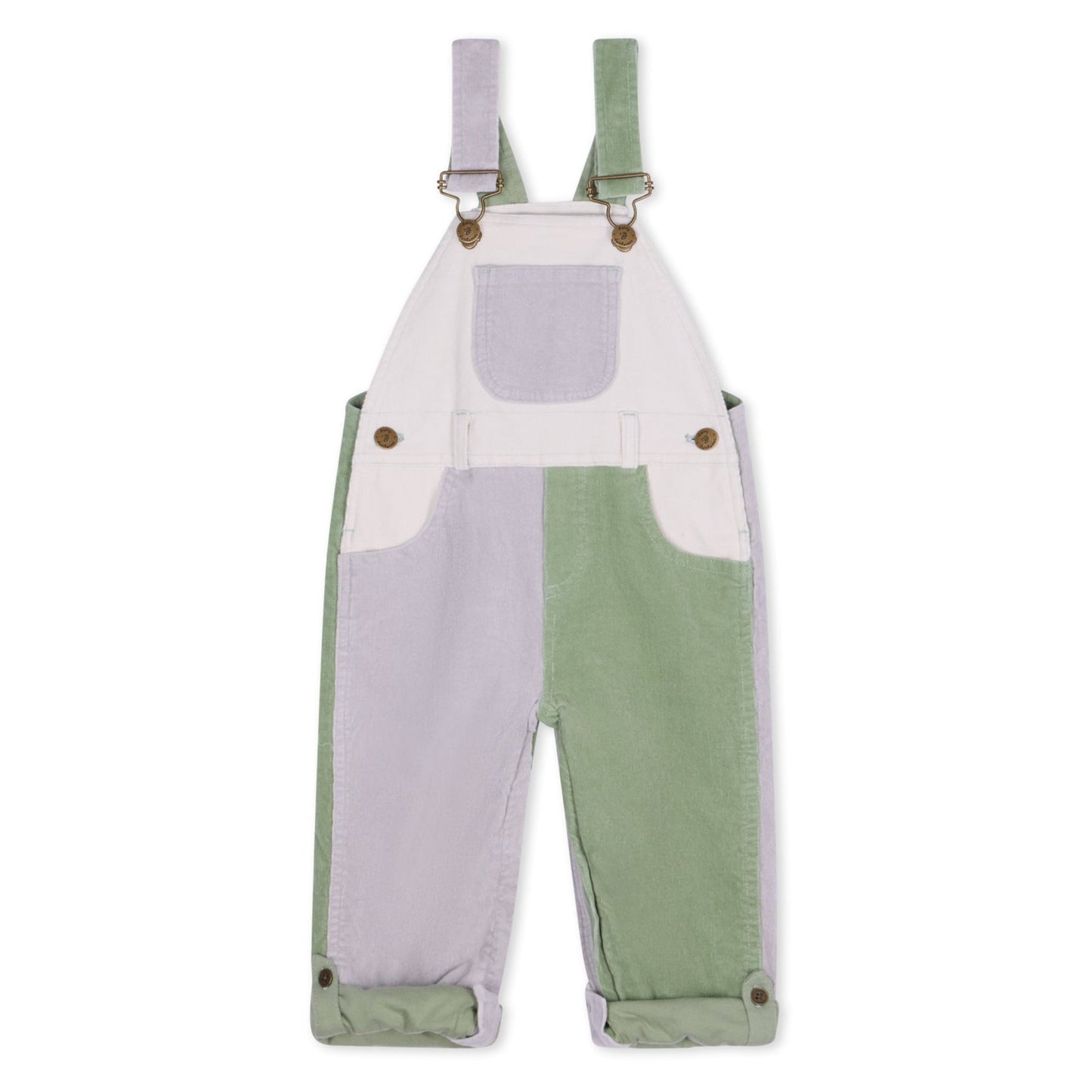 Dotty Dungarees Waterlilies Patchwork Corduroy Dungarees