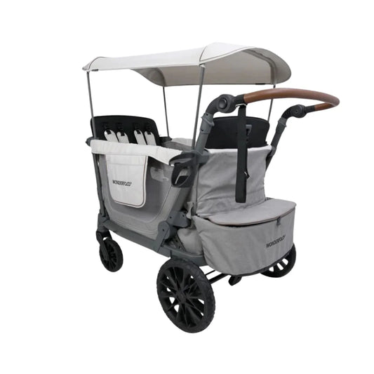 Wonderfold L4 Quad Stroller Wagon - Grey
