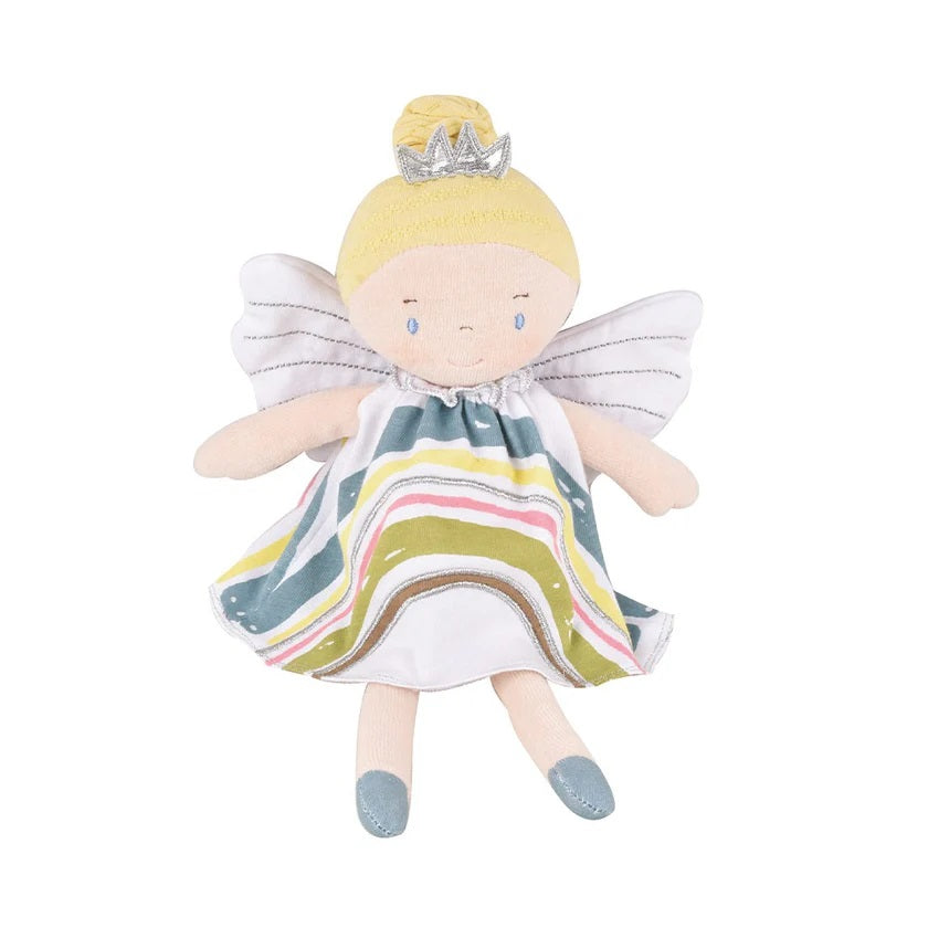 Bonikka Organic Fairy Doll with Blonde Hair in Rainbow Dress image 2