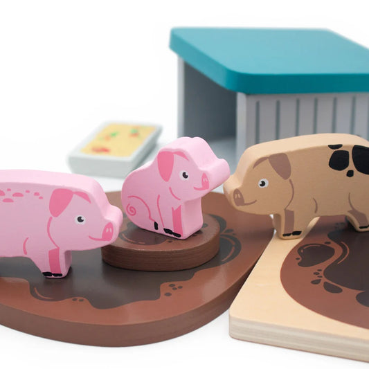 Jumini Wooden Pig Sty Set image 0