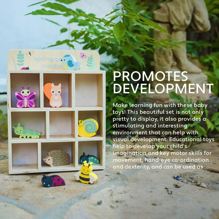 Orange Tree Toys Spring Garden Wooden Creatures & Shelf image 3