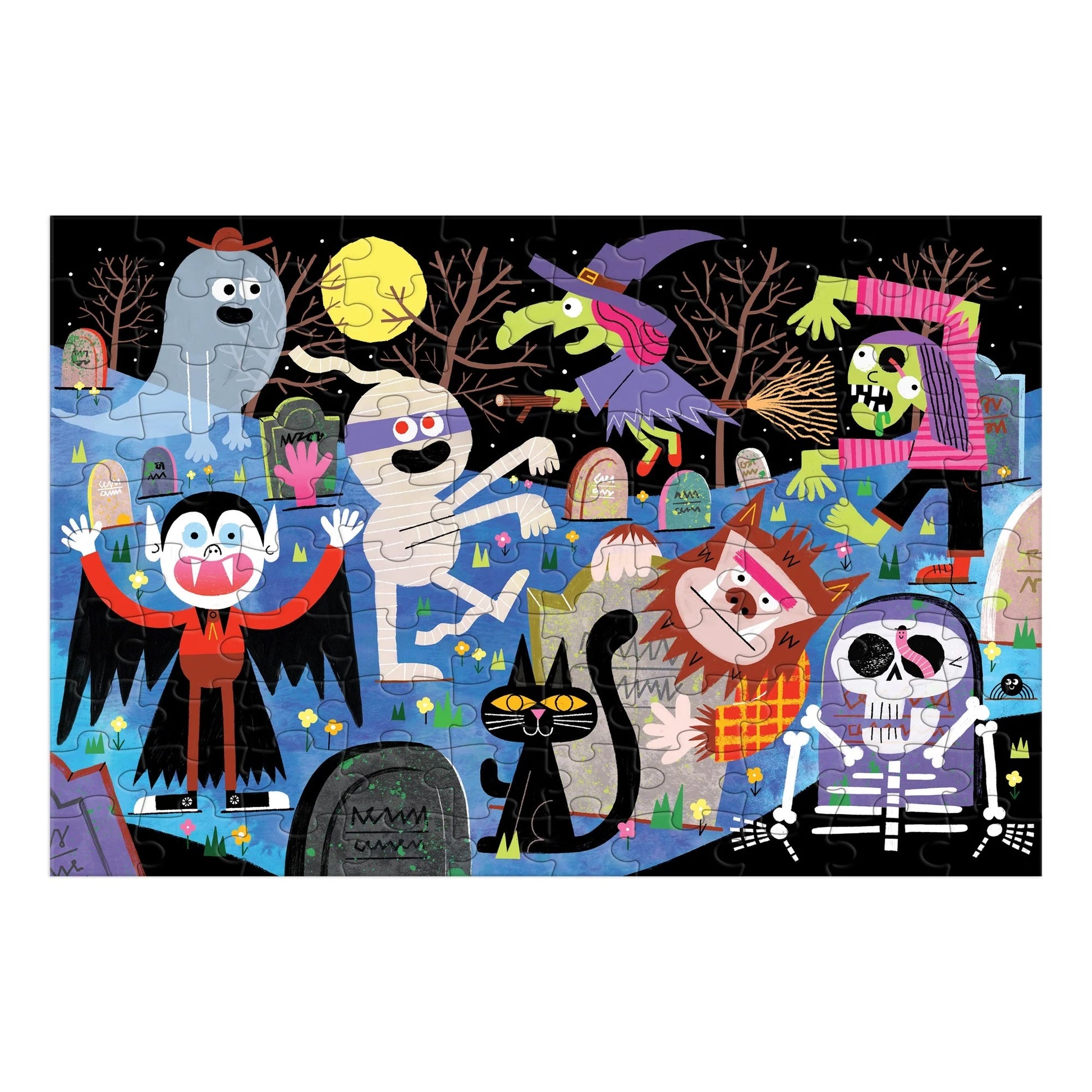 Haunted Graveyard 100 Piece Glow in the Dark Puzzle image 2