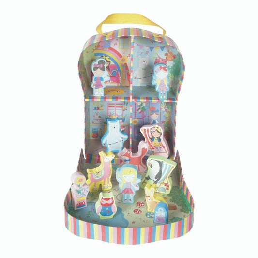 Floss & Rock Playbox with Wooden Pieces - Rainbow Fairy Compact image 0