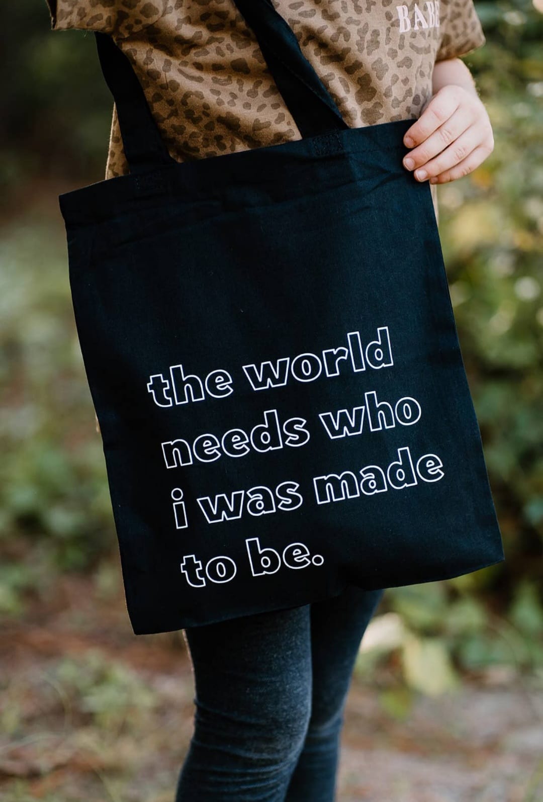 Saved by Grace Co. Kids Slogan Canvas Bag image 1