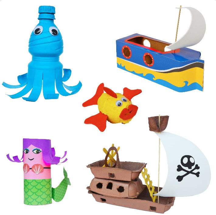 ReCycleMe Medium Craft Kit: Ocean Adventures image 1