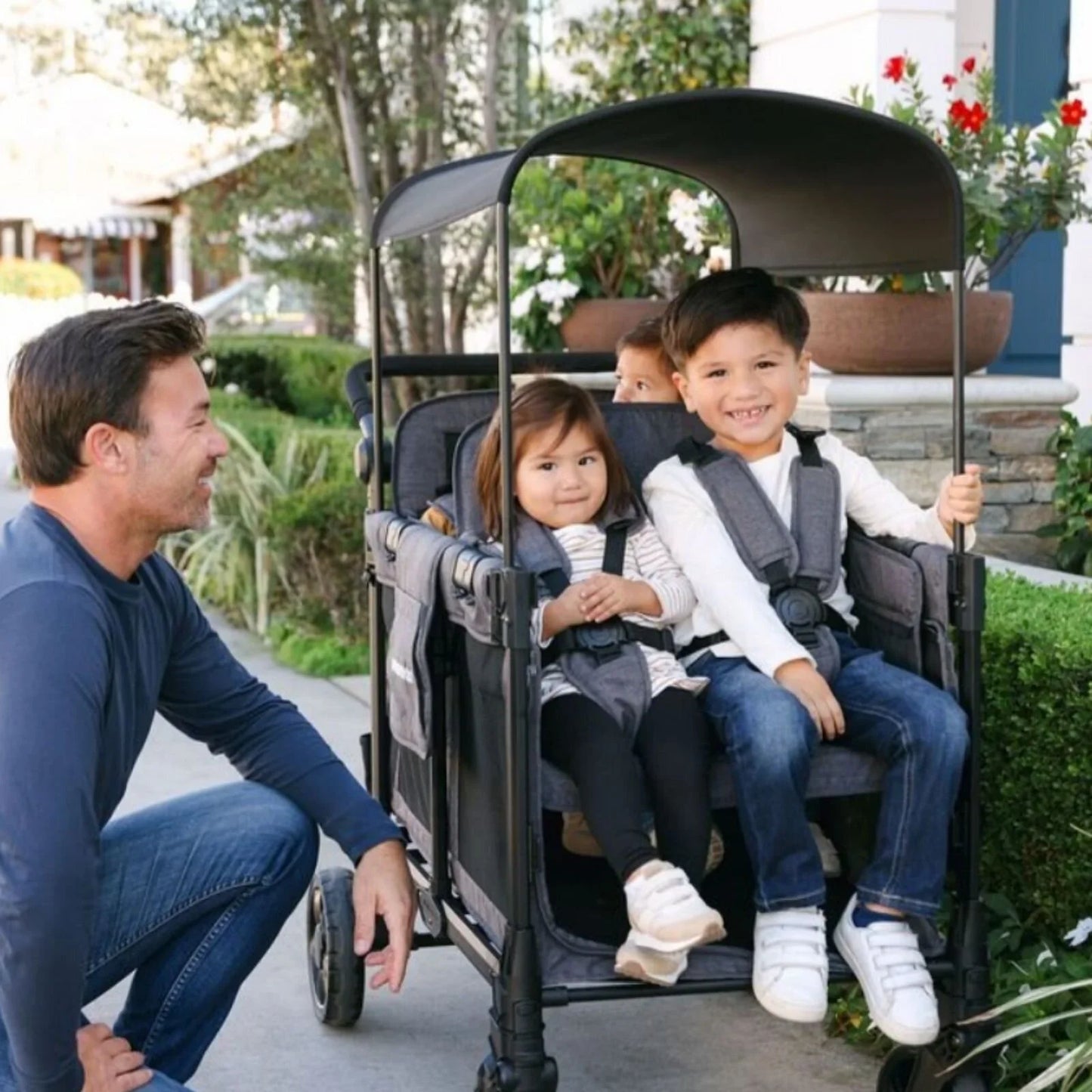 Wonderfold W4 Elite Pro Stroller Wagon - Charcoal Grey