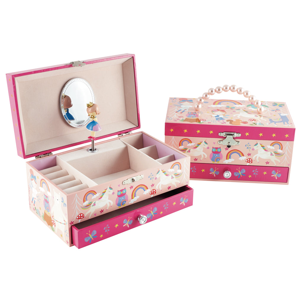 Musical Jewellery Box with Drawer- Rainbow Fairy image 0