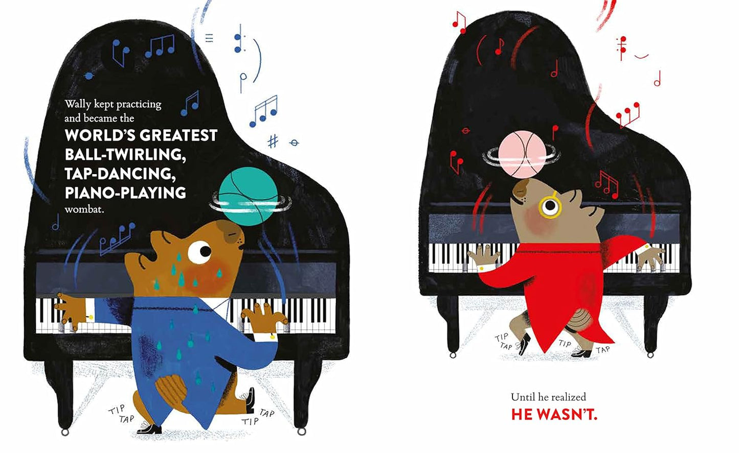 Wally the World's Greatest Piano Playing Wombat Book image 1