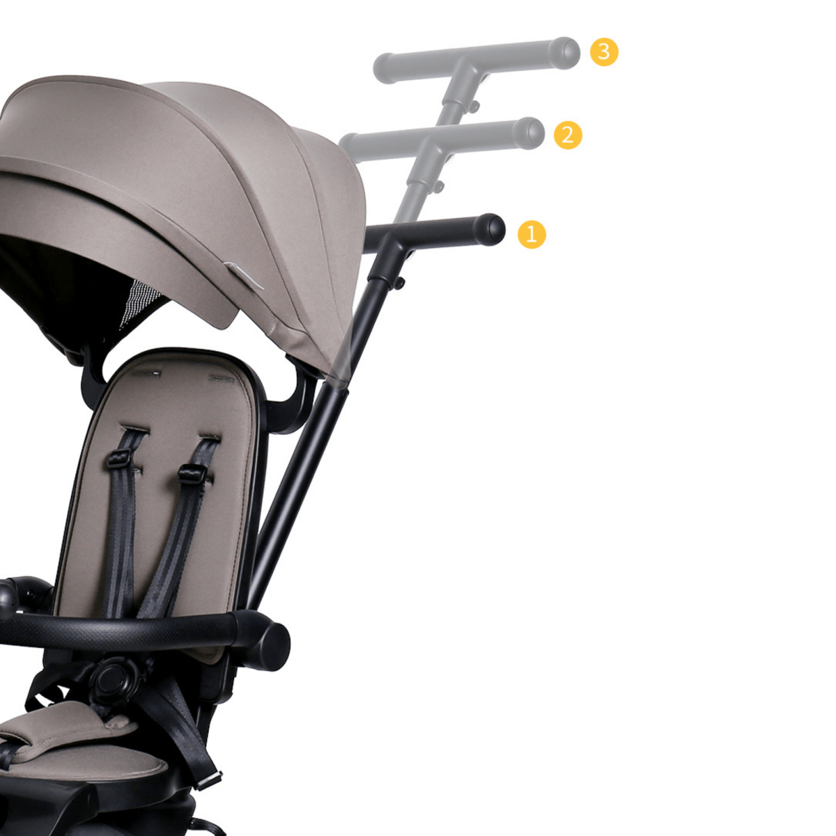 Foryourlittleone Xplor 6 in 1 Foldable Trike - Grey Olive (10m-5y)