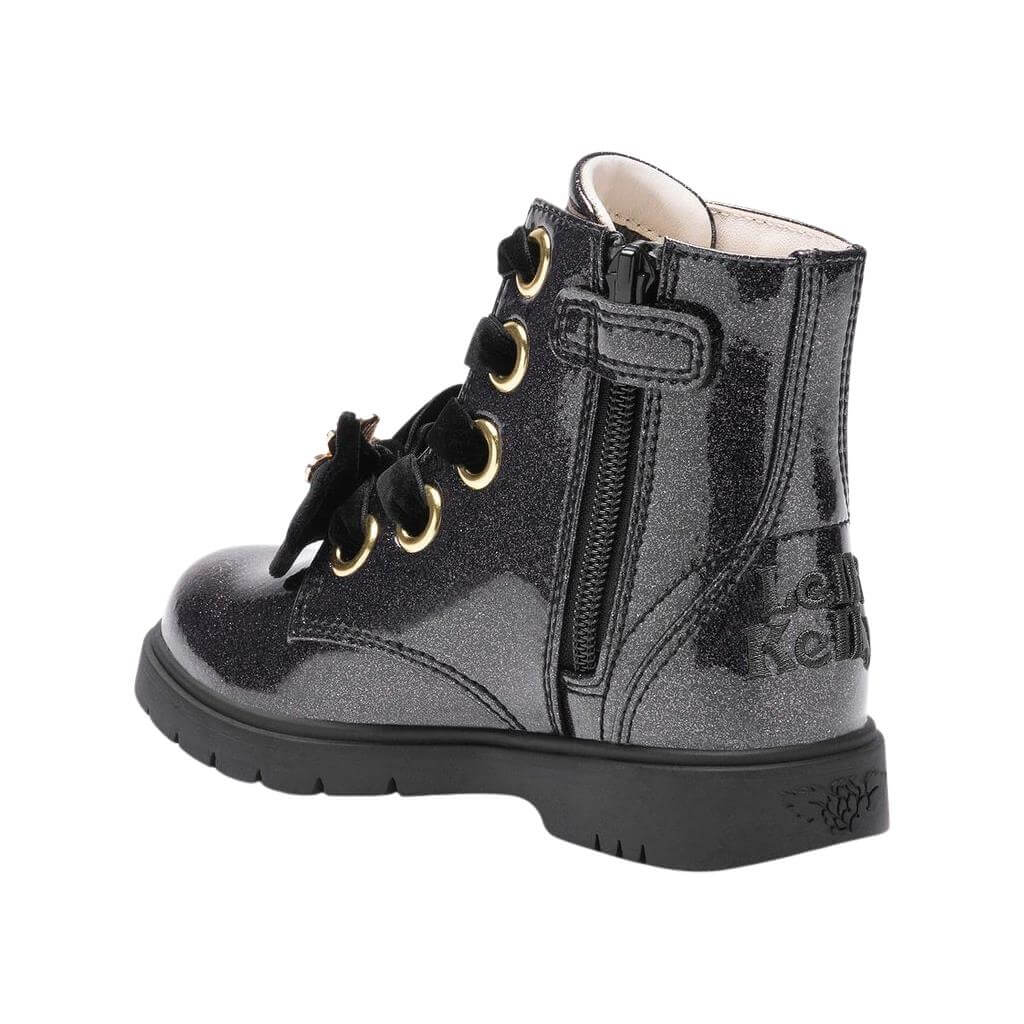 Lelli Kelly LK4331 Fior Di Focco Black Diamante Glitter Ankle Boots Pre-Order