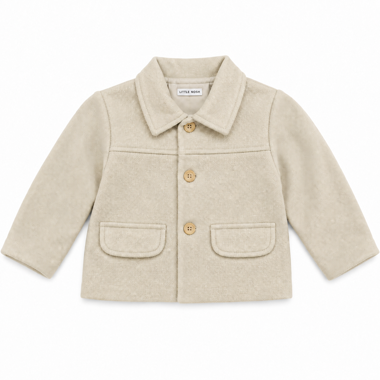 Little Nosh baby boys smart camel coat