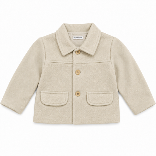 Little Nosh baby boys smart camel coat