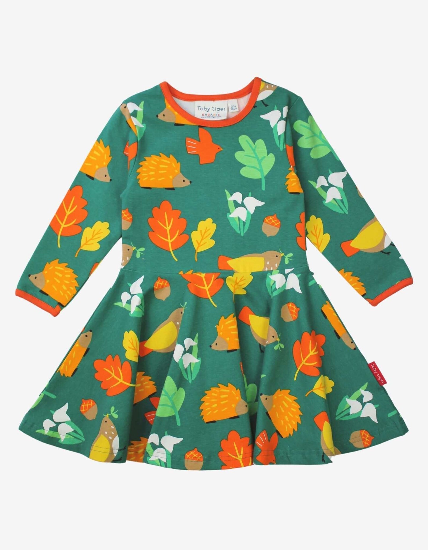 Toby Tiger Organic Autumn Print Skater Dress