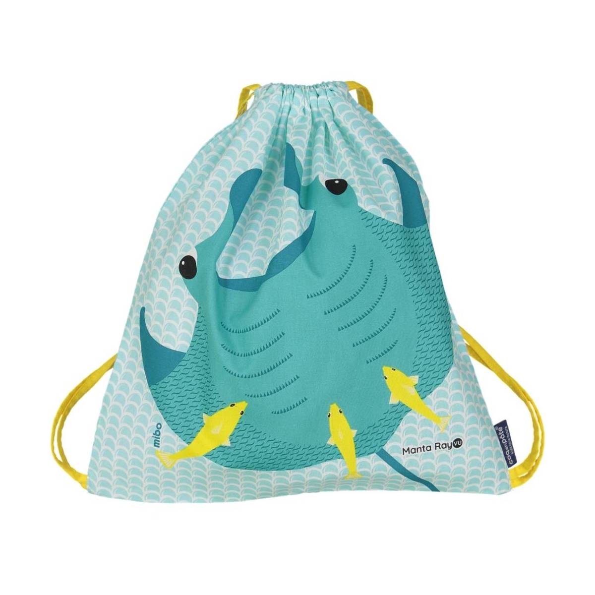 Coq en Pâte Manta Ray Organic Cotton Kids’ Drawstring Bag