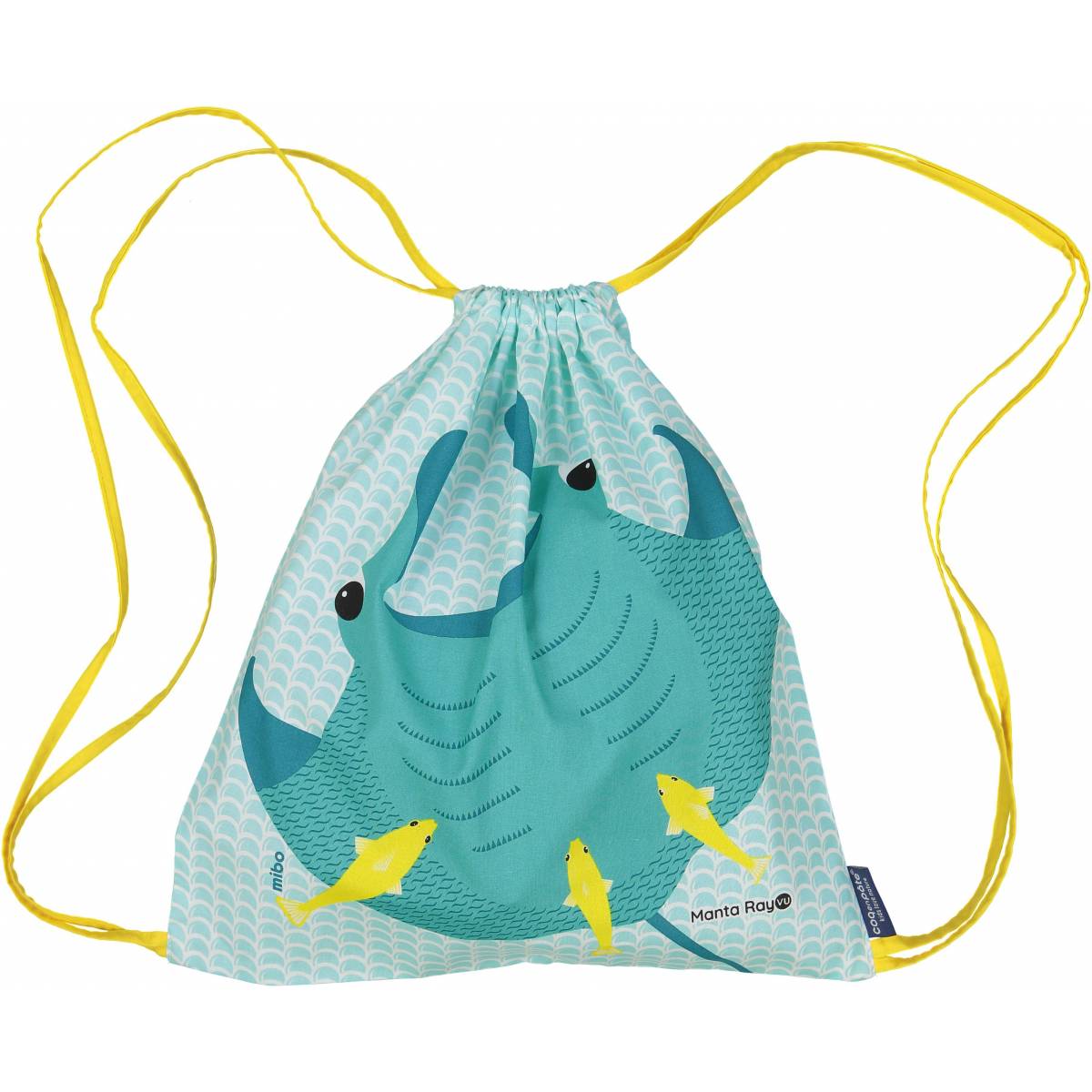 Coq en Pâte Manta Ray Organic Cotton Kids’ Drawstring Bag