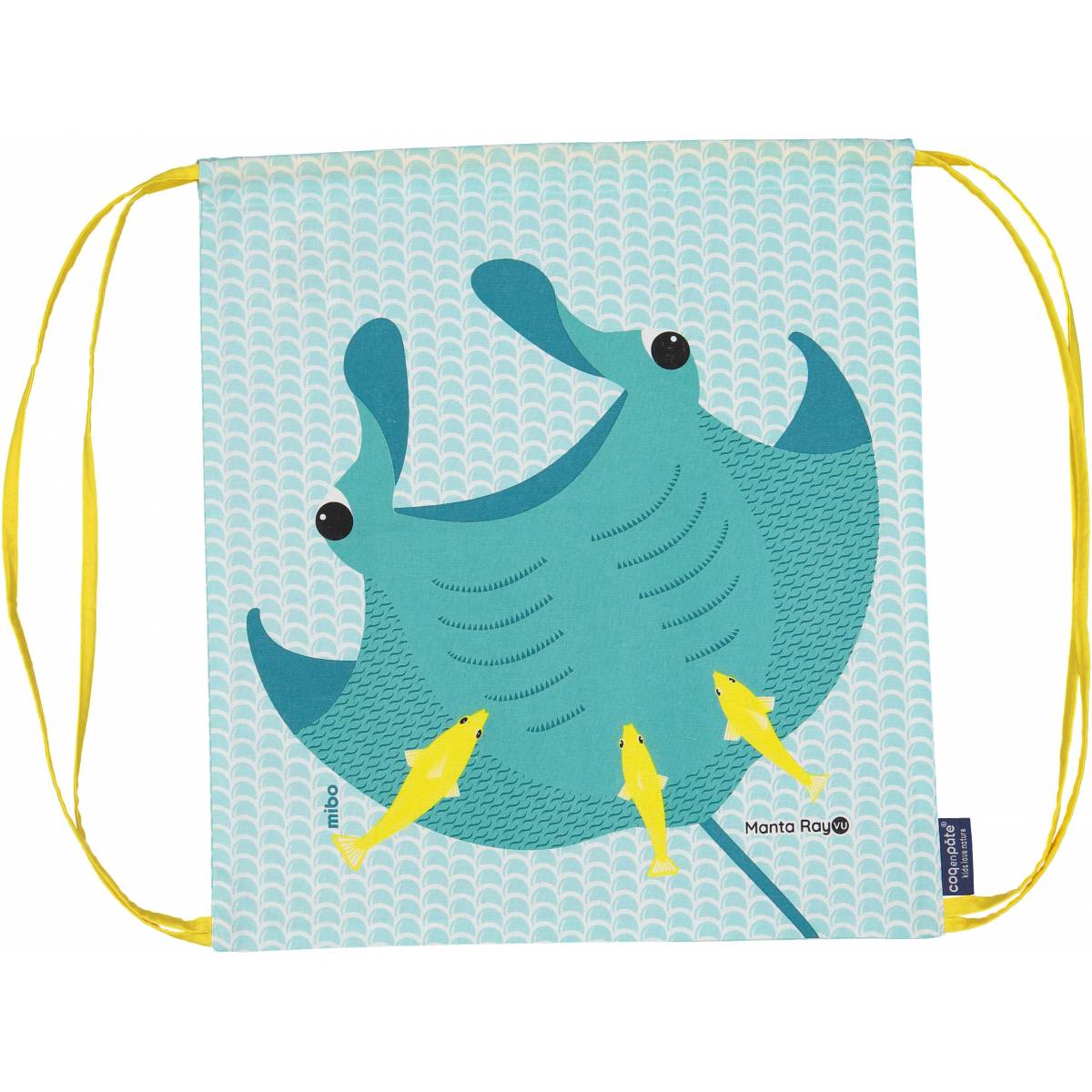 Coq en Pâte Manta Ray Organic Cotton Kids’ Drawstring Bag