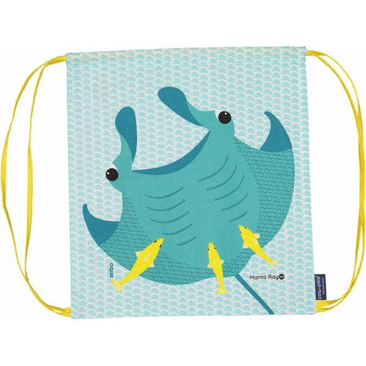 Coq en Pâte Manta Ray Organic Cotton Kids’ Drawstring Bag