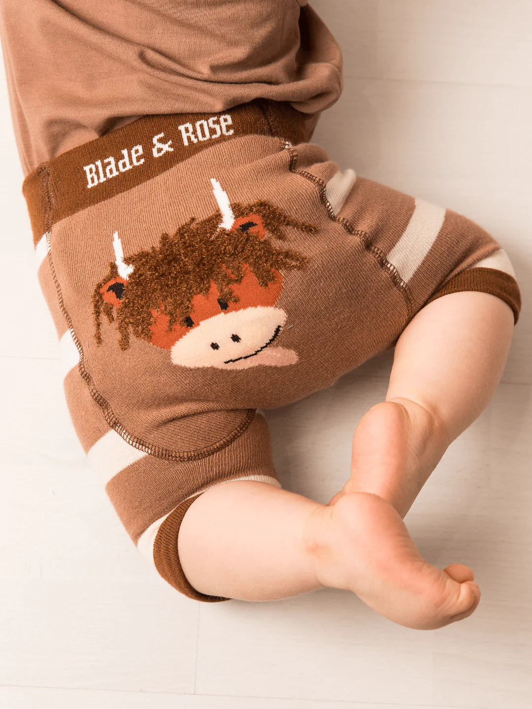 Blade & Rose Neutral Highland Cow Shorts