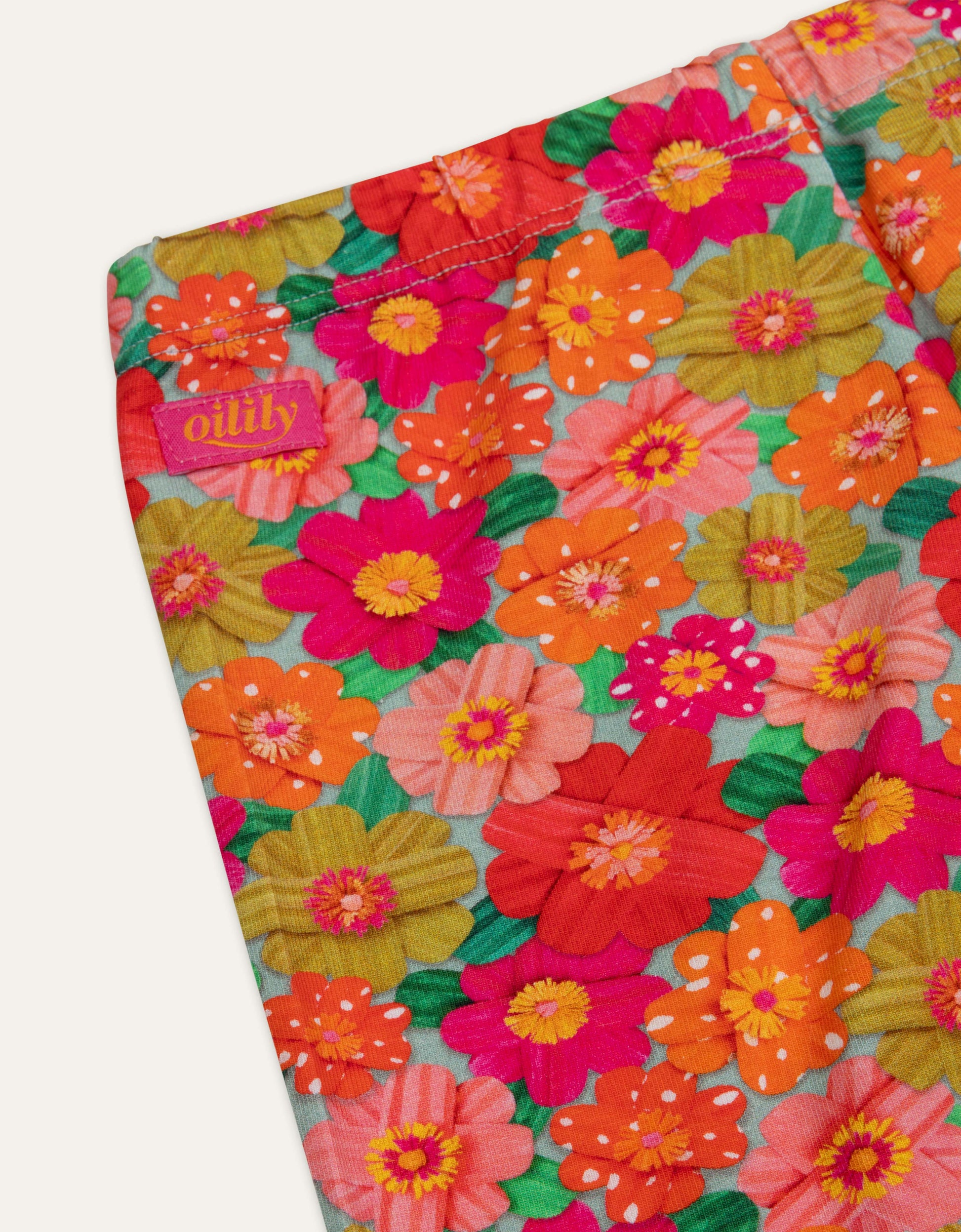 Oilily girls printed leggings detail