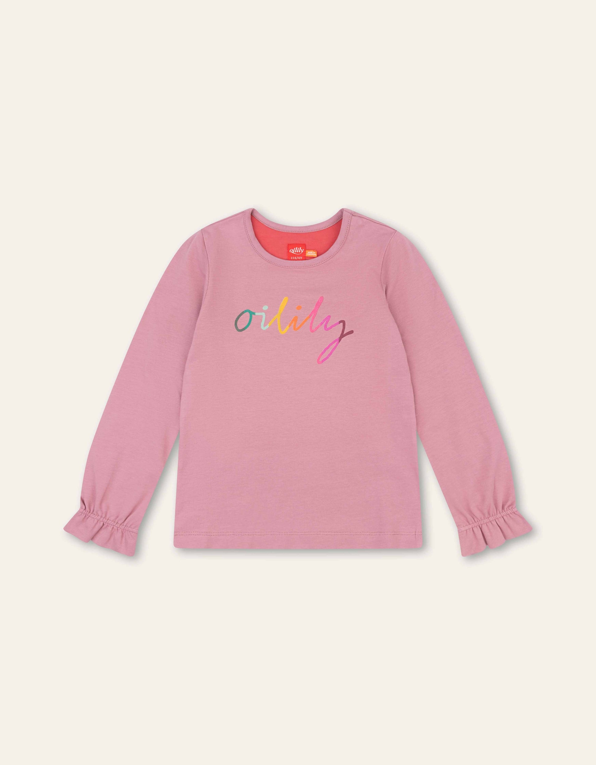 Oilily girls Tate tee with colourful print