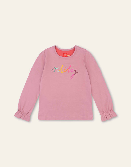 Oilily girls Tate tee with colourful print