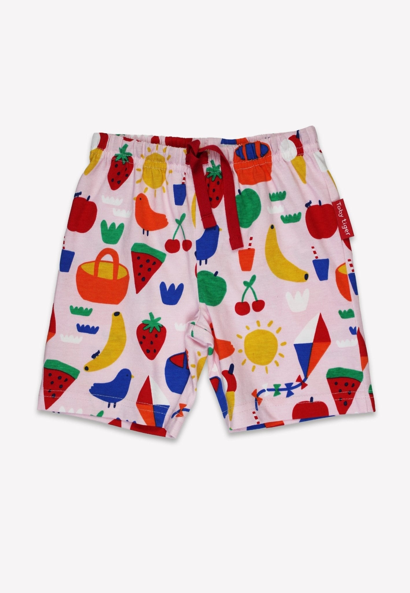 Toby Tiger Organic Picnic Print Short Pyjamas