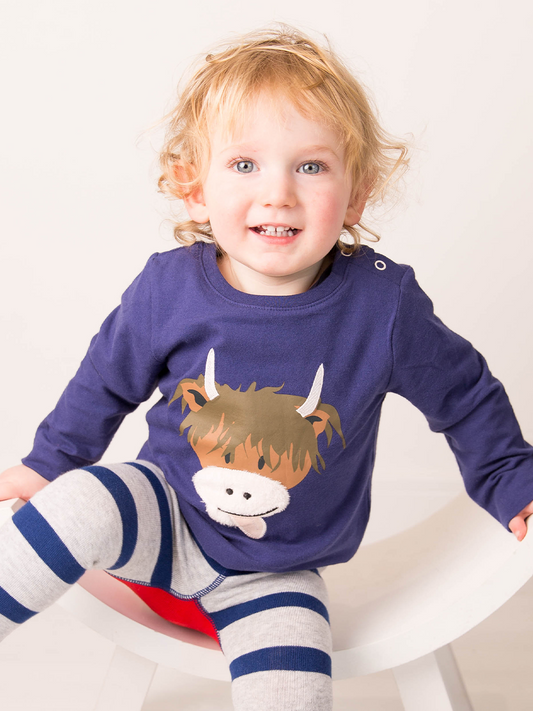 Hamish the Highland Cow Long Sleeved Tshirt