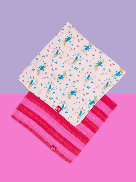 Peter Rabbit™ Love Summer Muslin Squares 2pk