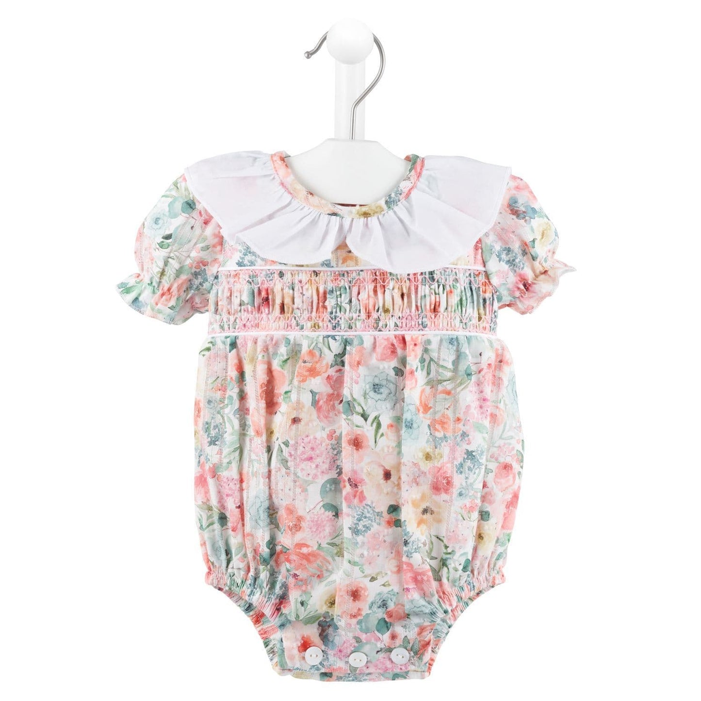 Dandelion Floral Smocked Romper
