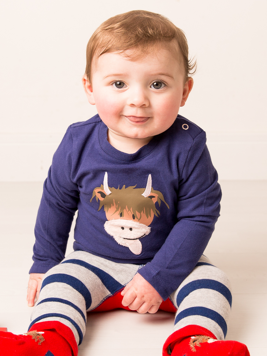 Hamish the Highland Cow Long Sleeved Tshirt