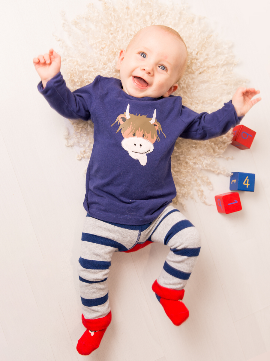 Hamish the Highland Cow Long Sleeved Tshirt