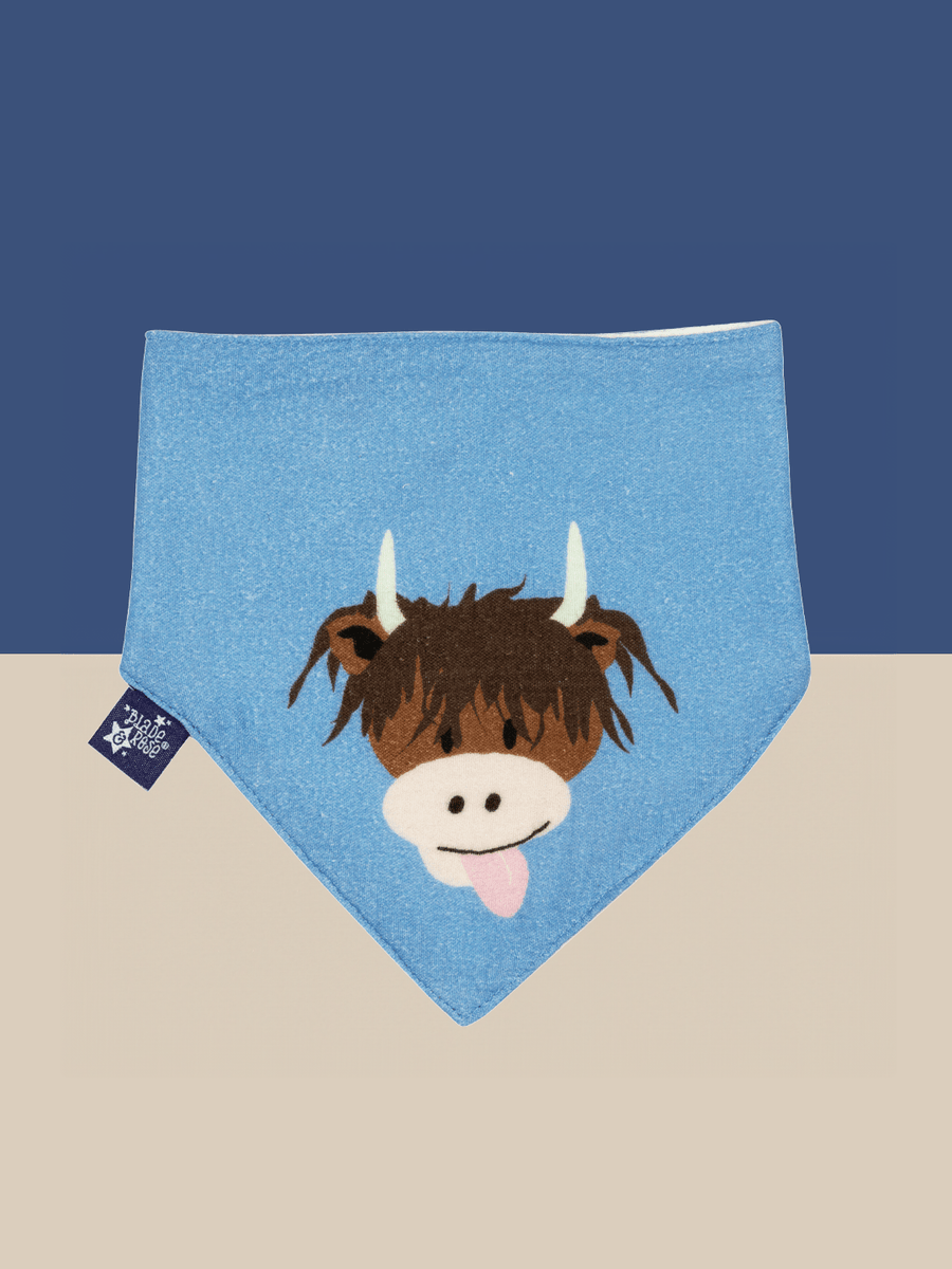 Hamish Highland Cow Muslin 2pk Bibs