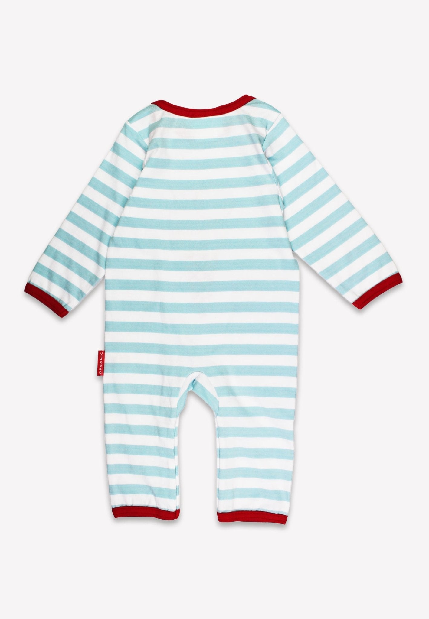 Toby Tiger Organic Ice Cream Applique Sleepsuit