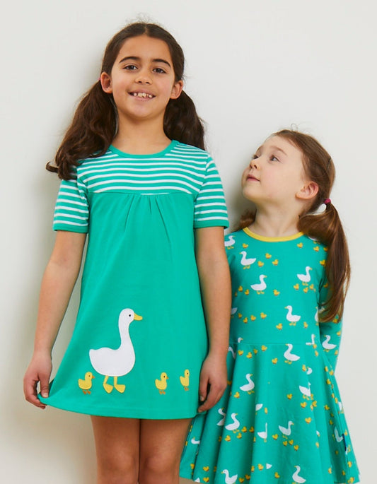 Toby Tiger Organic Duck Applique Dress