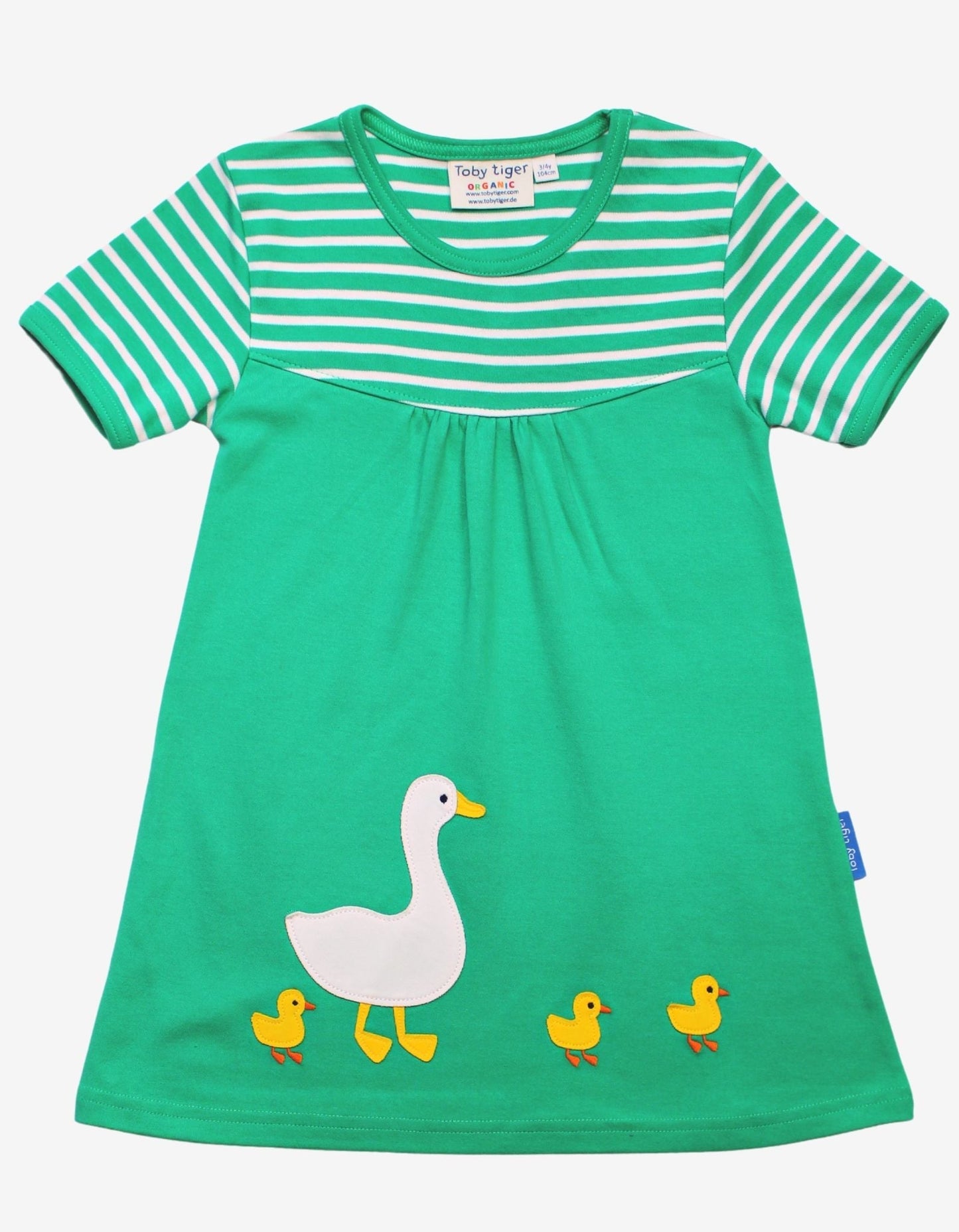 Toby Tiger Organic Duck Applique Dress