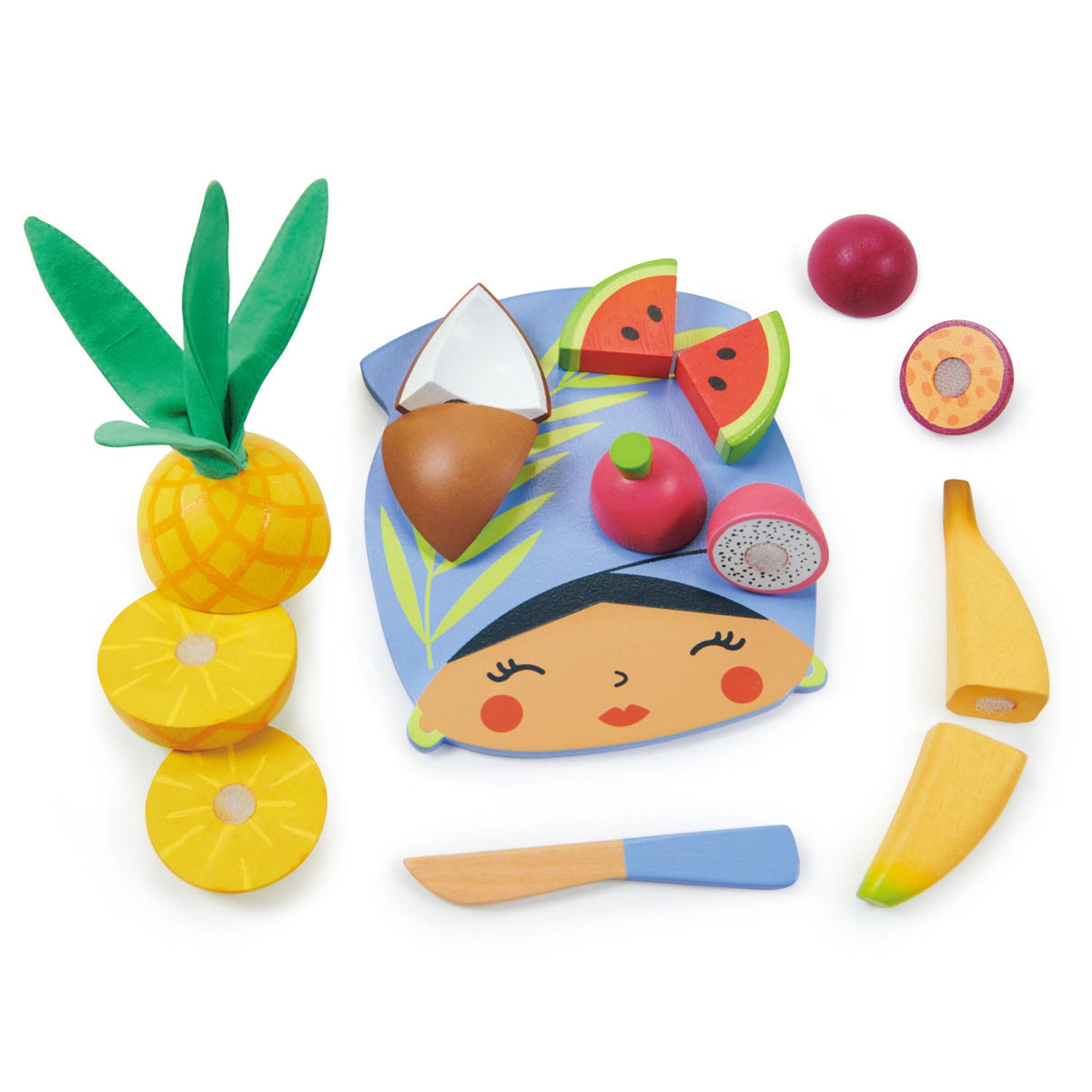 Tender Leaf Tropical Fruit Chopping Board Wooden Toy