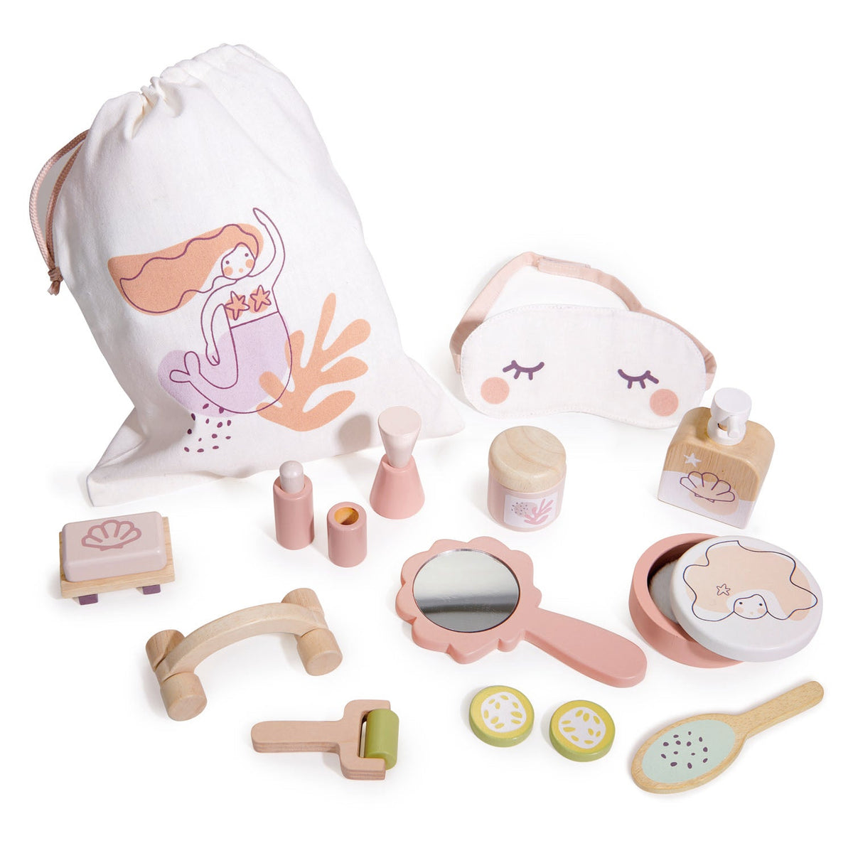 Tender Leaf Toys Spa Retreat Set | Wooden Pretend Play Spa Toy