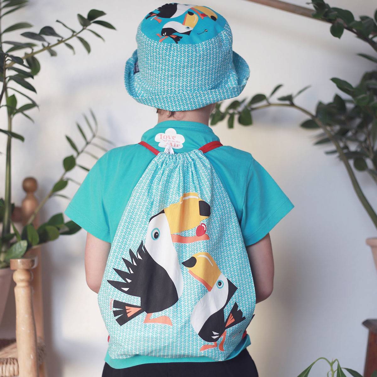 Coq en Pâte Toucan Organic Cotton Kids’ Drawstring Bag