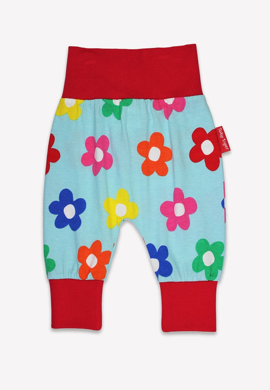 Organic Rainbow Bloom Print Yoga Pants