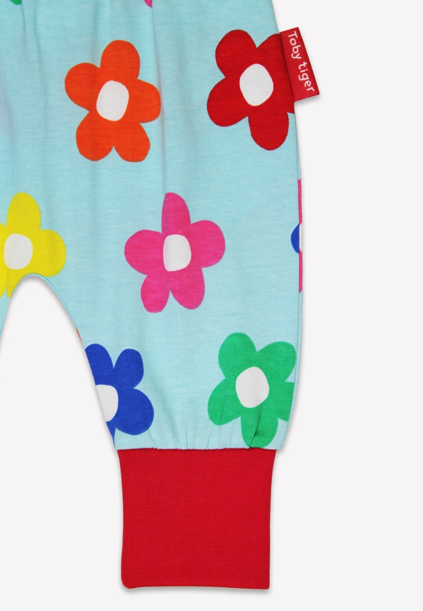Organic Rainbow Bloom Print Yoga Pants
